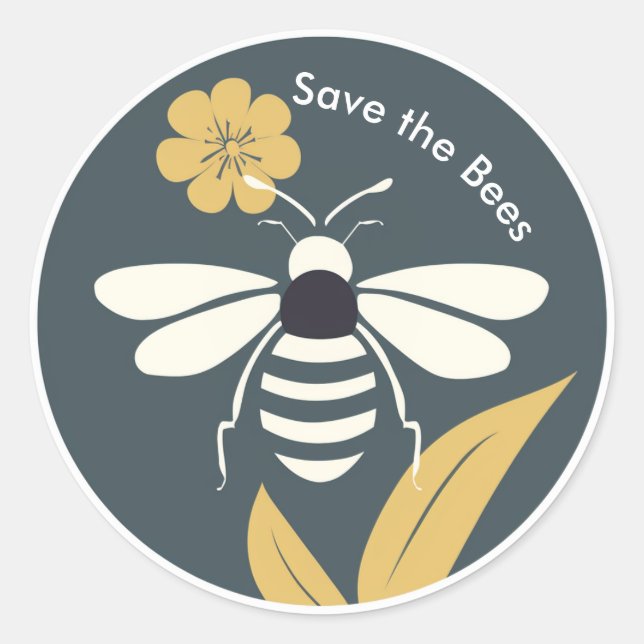 Save the Bees Sticker (Front)