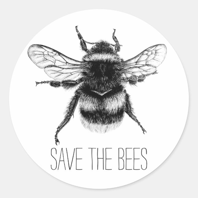 Save the Bees sticker (Front)