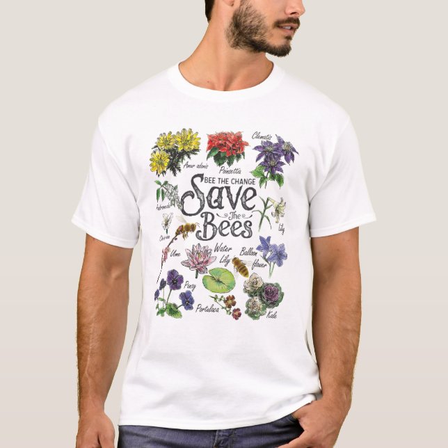 Save The Bees T-Shirt (Front)