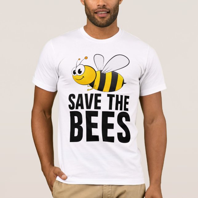SAVE THE BEES T-SHIRTS TEES (Front)