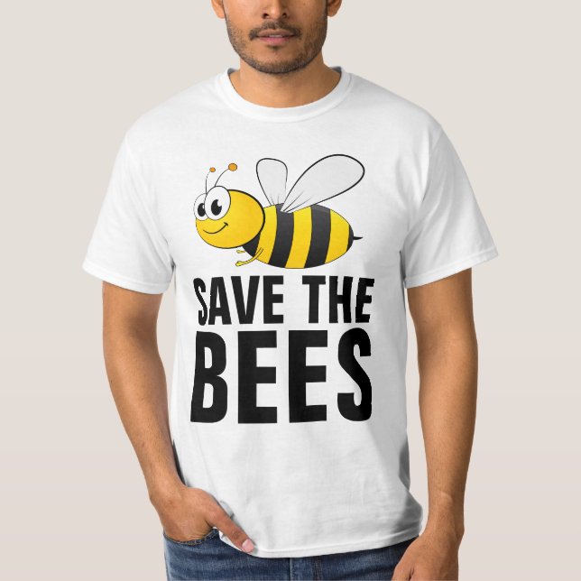 SAVE THE BEES T-SHIRTS TEES (Front)