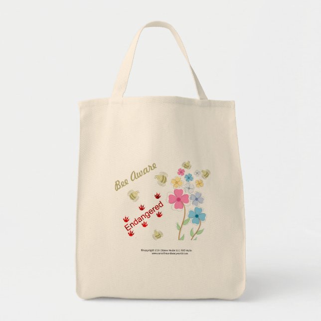 Save the Bees Tote Bag (Front)