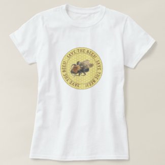 Save the Bees |  Vintage Honeybee & Honeycomb