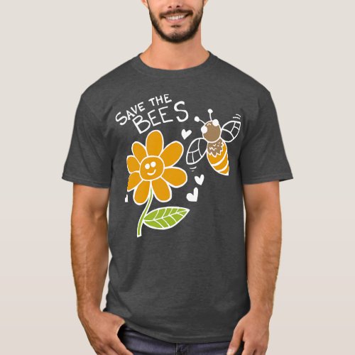 Save The Bees White T_Shirt