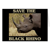 Save the Black Rhino (Front Horizontal)