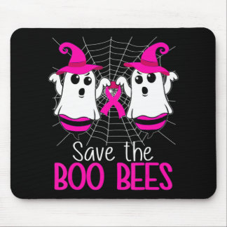 Save The Boo Bees  Breast Cancer Awareness Hallowe Mouse Pad