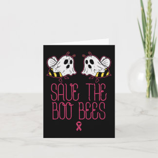 Save The Boo Bees Breast Cancer Awareness Hallowee Card