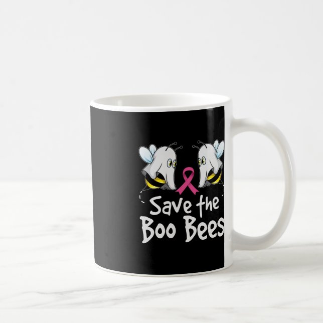 Save The Boo Bees Breast Cancer Awareness Hallowee Coffee Mug (Right)
