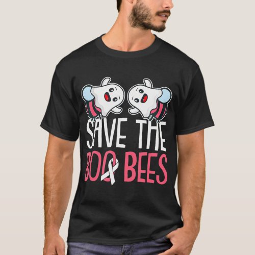 Save The Boo Bees Breast Cancer Awareness Warrior T_Shirt