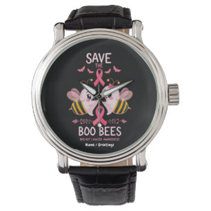 Save The Boo Bees Breast Cancer Women Halloween  Watch