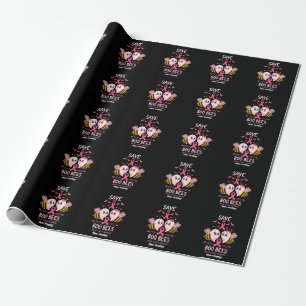 Save The Boo Bees Breast Cancer Women Halloween  Wrapping Paper