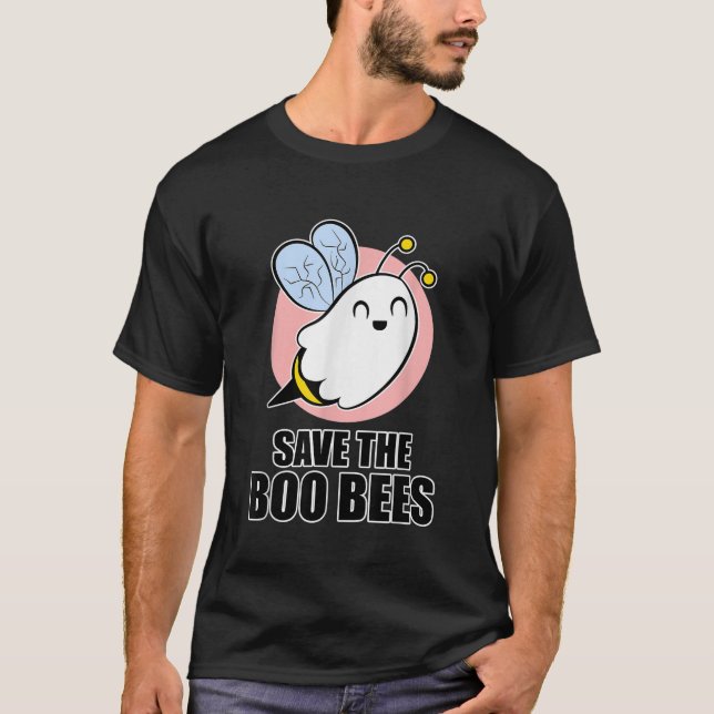 Save the Boo Bees for Women Men Halloween T-Shirt (Front)