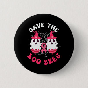 Save The Boo Bees Funny Halloween Breast Cancer Aw Button