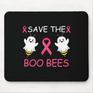Save The Boo Bees Halloween Fun Breast Cancer Awar Mouse Pad
