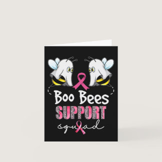 Save The Boo Bees Support Squad Breast Cancer Awar Card