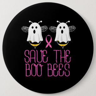 Save The Boobees Boo Bees Breast Cancer Halloween Button