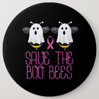 Save The Boobees Boo Bees Breast Cancer Halloween  Button