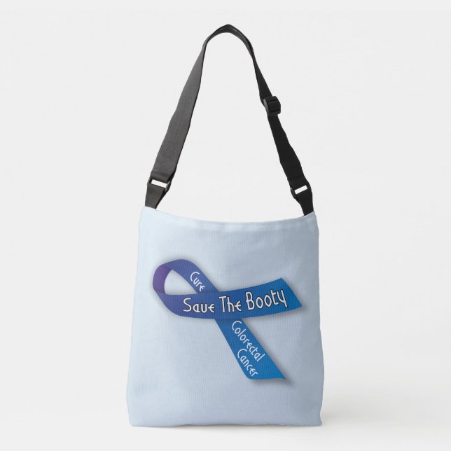 Save The Booty Colorectal Cancer Awareness Bag (Front)