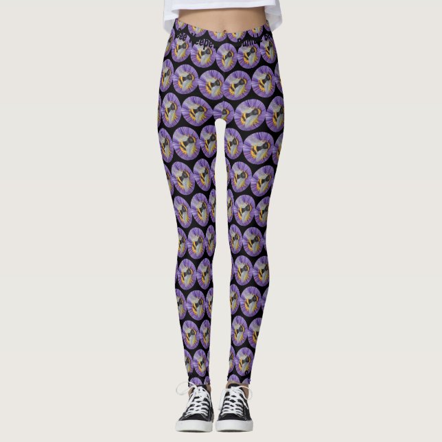 Save The Bumblebees Women's Custom Bee Leggings (Front)