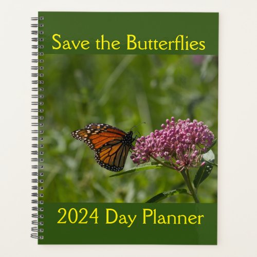 Save the Butterflies 85 x 11 Day Planner