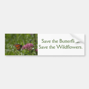 Save the Butterflies Bumper Sticker