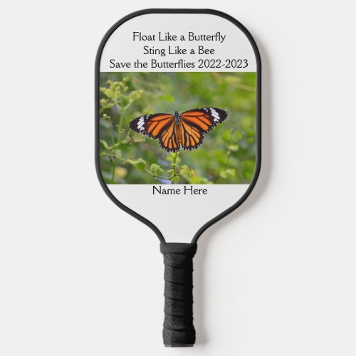 Save the Butterflies Customizable  Pickleball Paddle