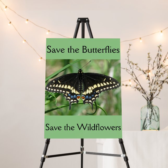 Save the Butterflies Foamboard Poster (In Situ (Stand))