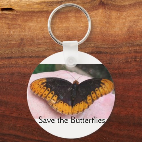 Save the Butterflies Keychain