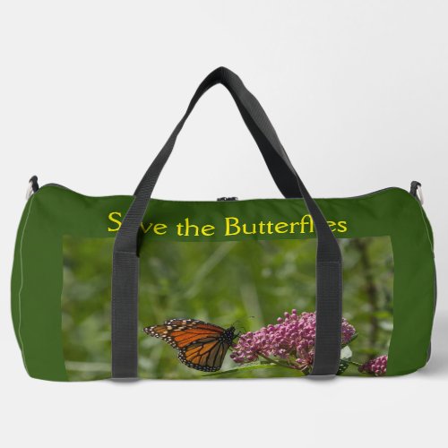 Save the Butterflies Large Duffel Bag