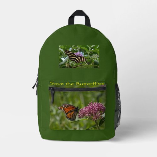 Save the Butterflies Print Cut Sew Backpack