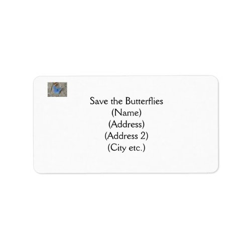 Save the Butterflies Return Address Labels