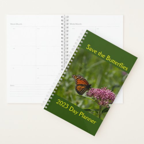 Save the Butterflies Spiral Day Planner