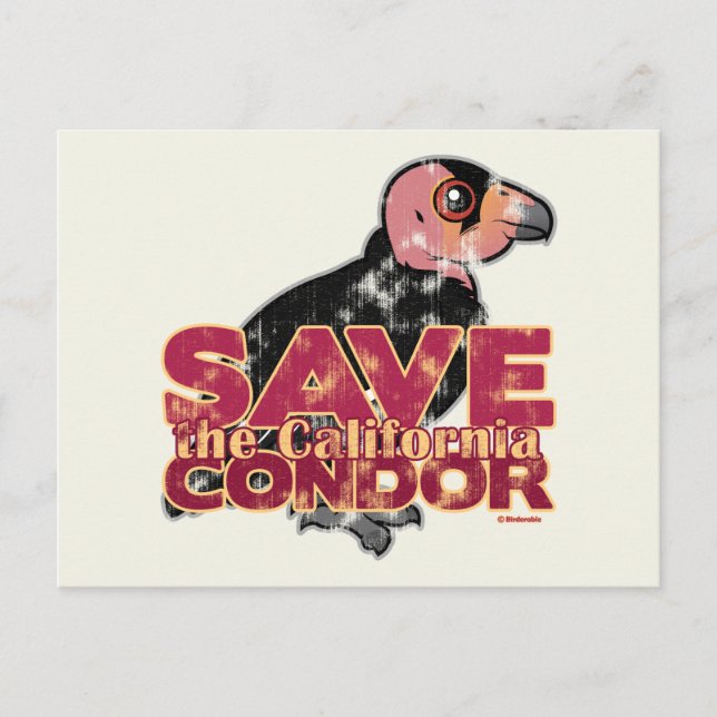 Save the California Condor Postcard (Front)