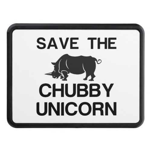 SAVE THE CHUBBY UNICORN RHINO HITCH COVER
