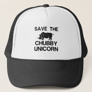 SAVE THE CHUBBY UNICORN RHINO TRUCKER HAT