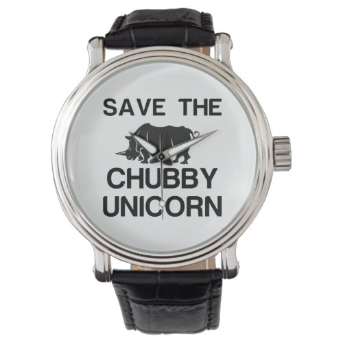 SAVE THE CHUBBY UNICORN RHINO WATCH