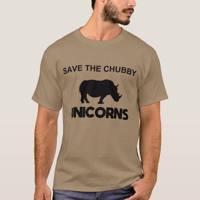 save the chubby unicorn T-Shirt (Front)
