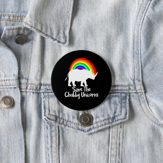 Save The Chubby Unicorns Button (In Situ)