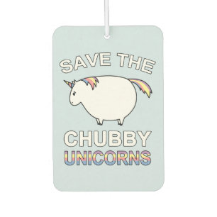 Save The Chubby Unicorns Car Air Freshener