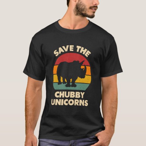 Save The Chubby Unicorns Fat Rhino T_Shirt