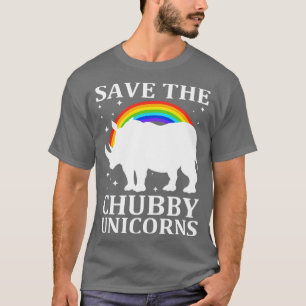 Save The Chubby Unicorns Funny Rhino T-Shirt