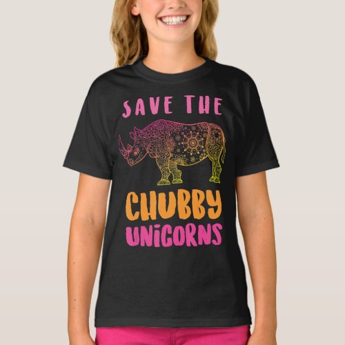 Save The Chubby Unicorns Lover Gift  Perfect Gift T_Shirt