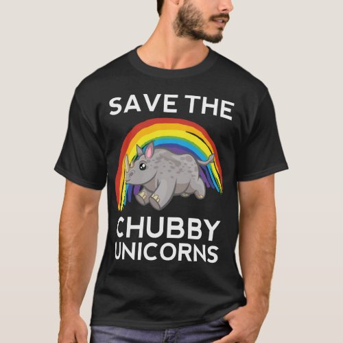 Save The Chubby Unicorns Rhino Animal Pet T_Shirt