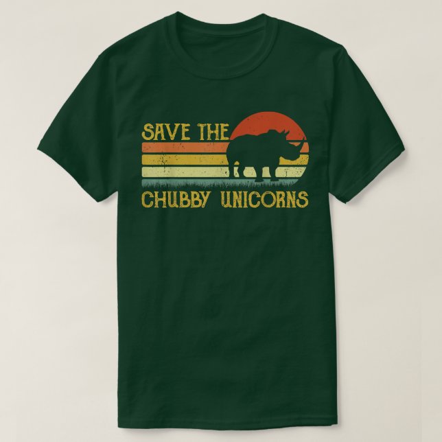 Save the Chubby Unicorns T-Shirt (Design Front)