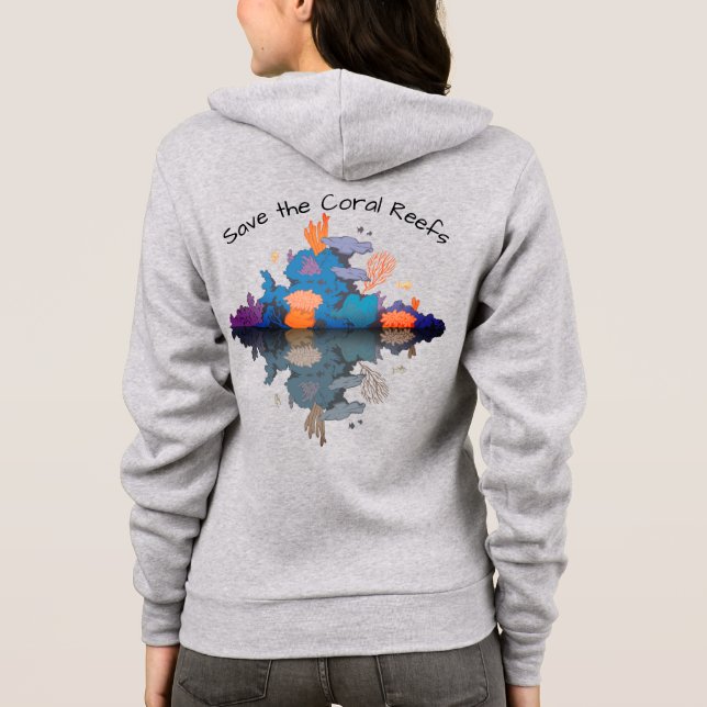 Save the Coral Reefs Hoodie (Back)