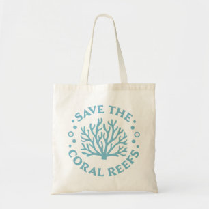 Save the coral reefs tote bag