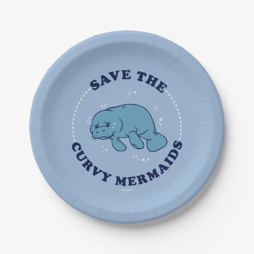 Save The Curvy Mermaids Paper Plates