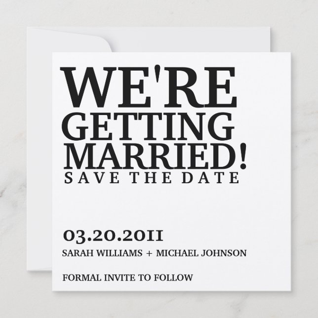 Save the Date (Front)