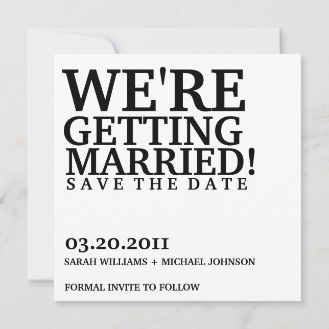 Save the Date (Front)