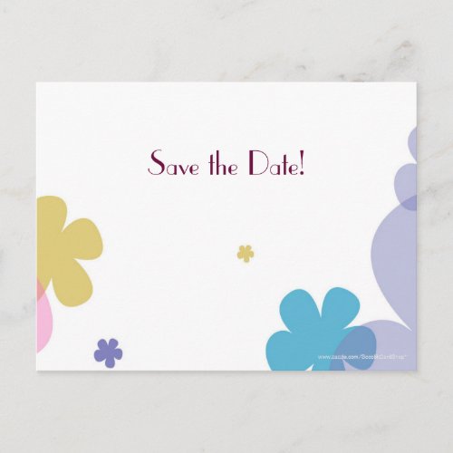 Save the Date 10th Anniversary Party Minimalist Announcement Postcard